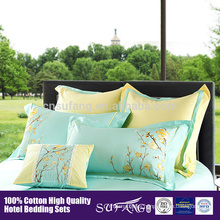 eco friendly Luxurious Purple Embroidery King Size Comforter Sets Cozy Bedding Set